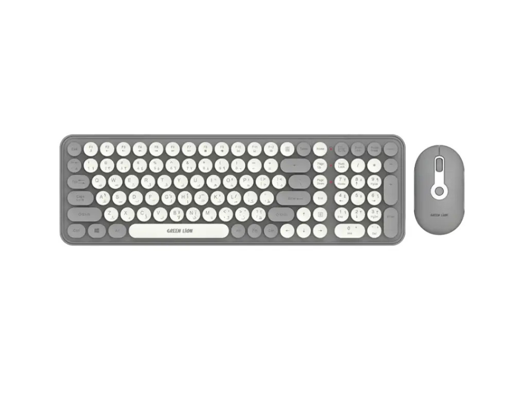 Green Lion GKM-300 Wireless Keyboard & Mouse Combo - Grey Green Lion GKM-300 Wireless Keyboard & Mouse Combo - Grey
